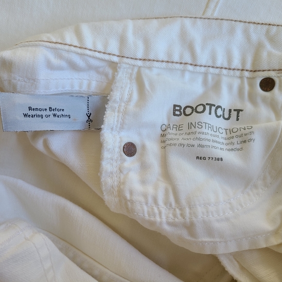 J. CREW Woman's Bootcut Jean's, Size: 29S Color: White - Picture 11 of 16